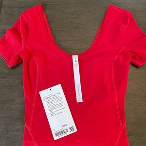 LULULEMON ALIGN™ T-SHIRT Dark Red Size: 0
